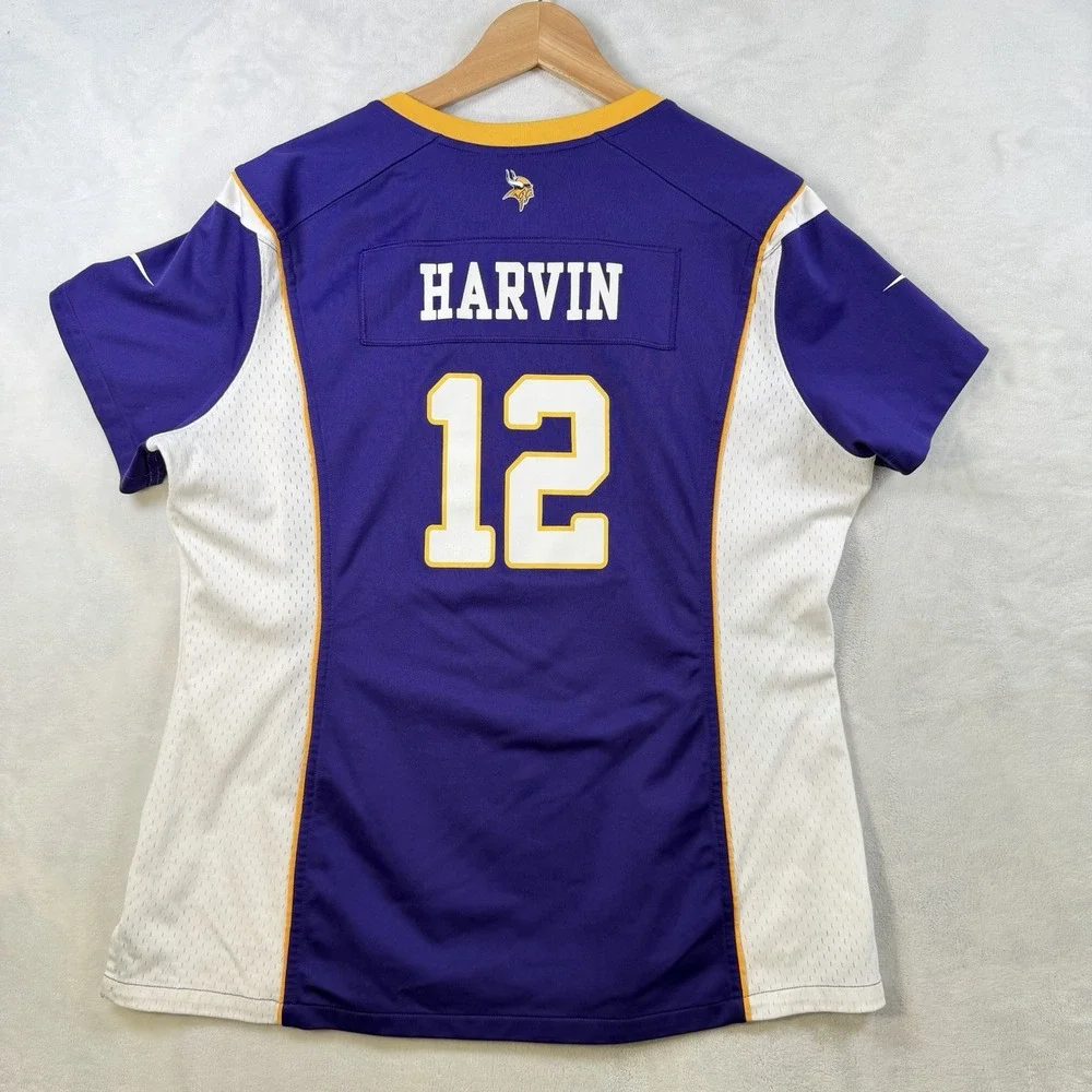 Nike Minnesota Vikings Percy Harvin #12 NFL On Field Home Jersey Women's 2XL